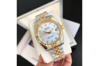 Datejust RG/SS Jub Sliver/Dia Perspective View