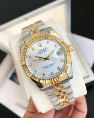 Datejust RG/SS Jub Sliver/Dia Perspective View