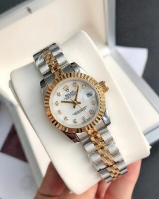 Datejust RG/SS Jub White/Dial Design Element
