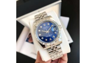 Datejust SS/SS Jub Blue/Dial Perspective View