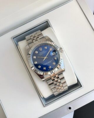 Datejust SS/SS Jub Blue/Dial Close-Up Focus