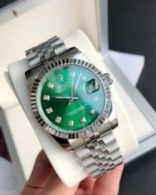 Datejust SS/SS Jub Green/Dia Perspective View