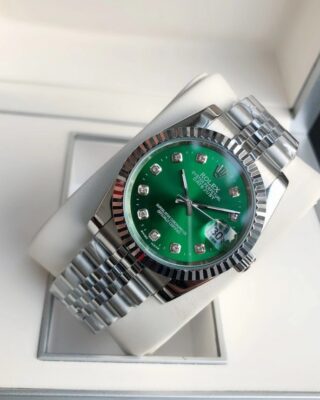 Datejust SS/SS Jub Green/Dia Angle Detail