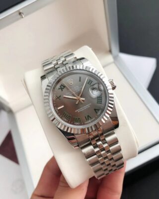 Datejust SS/SS Jub Grey/Rmn Perspective View