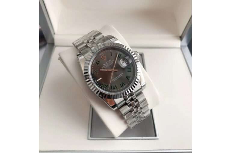 Datejust SS/SS Jub Grey/Rmn Angle Detail
