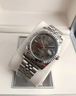 Datejust SS/SS Jub Grey/Rmn Close-Up Focus