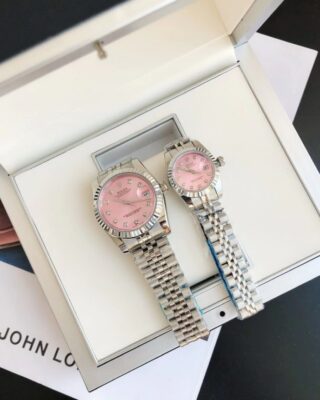 Datejust SS/SS Jub Pink/Dial Angle Detail