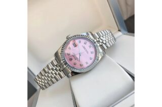 Datejust SS/SS Jub Pink/Dial Profile Shot