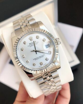 Datejust SS/SS Jub Sliver/Dia Perspective View