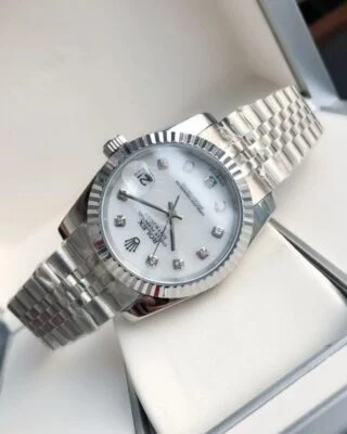 Datejust SS/SS Jub White/Dial Design Element