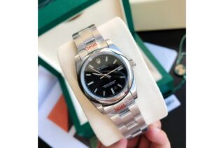Oyster Perpetual SS/SS Black/Stk Perspective View