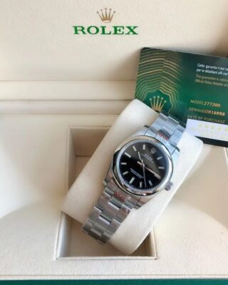Oyster Perpetual SS/SS Black/Stk Design Element