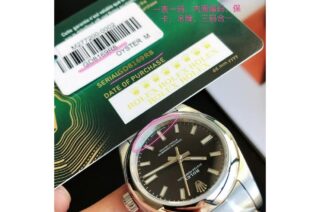 Oyster Perpetual SS/SS Black/Stk Profile Shot
