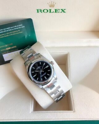 Oyster Perpetual SS/SS Black/Stk Feature Highlight
