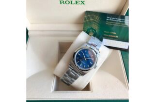 Oyster Perpetual SS/SS Blue/Stk Design Element