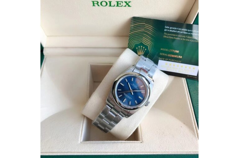 Oyster Perpetual SS/SS Blue/Stk Design Element