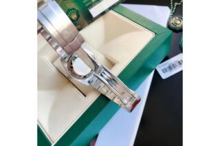 Oyster Perpetual SS/SS Green/Stk Close-Up Focus
