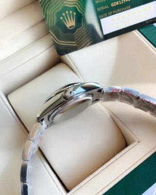 Oyster Perpetual SS/SS Green/Stk Style Perspective