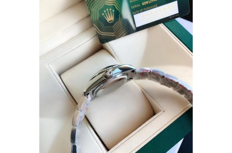 Oyster Perpetual SS/SS Green/Stk Style Perspective