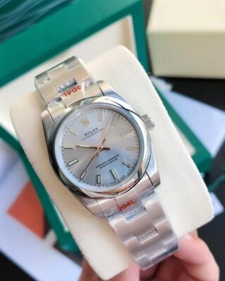 Oyster Perpetual SS/SS Sliver/Stk Perspective View