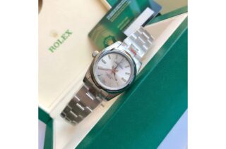 Oyster Perpetual SS/SS Sliver/Stk Feature Highlight