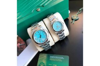 Oyster Perpetual SS/SS Tiffany Blue/Stk