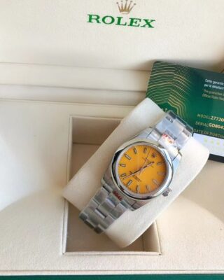Oyster Perpetual SS/SS Yellow/Stk Design Element