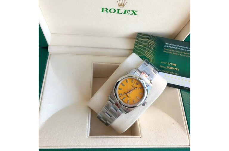 Oyster Perpetual SS/SS Yellow/Stk Design Element