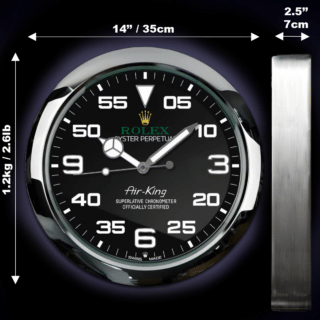 WALL CLOCK – AIR KING OYSTER PERPETUAL Angle Detail