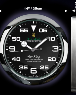 WALL CLOCK – AIR KING OYSTER PERPETUAL Angle Detail