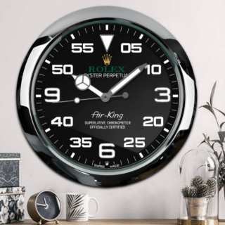 WALL CLOCK – AIR KING OYSTER PERPETUAL Close-Up Focus