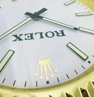 WALL CLOCK – DATEJUST GOLD Angle Detail