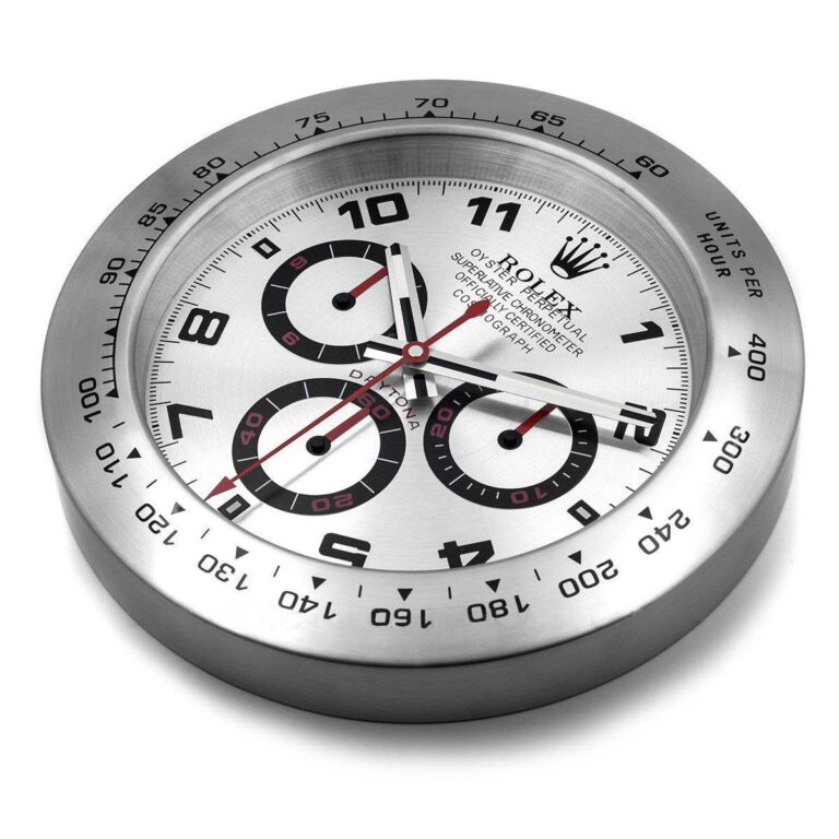 WALL CLOCK – DAYTONA Angle Detail
