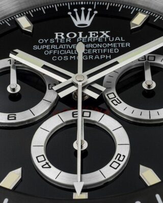 WALL CLOCK – DAYTONA Reverse Panda Close-Up Focus