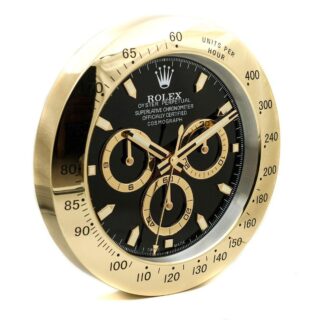 WALL CLOCK – DAYTONA GOLD/BLACK DIAL