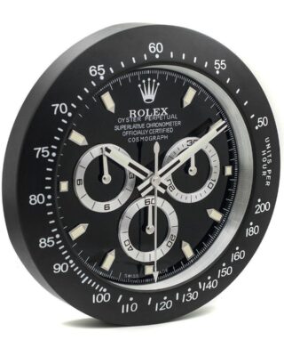 WALL CLOCK – DAYTONA Reverse Panda