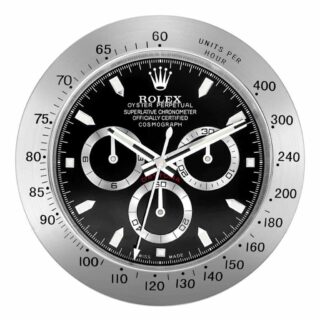 WALL CLOCK – DAYTONA CHRONOGRAPH BLACK Perspective View