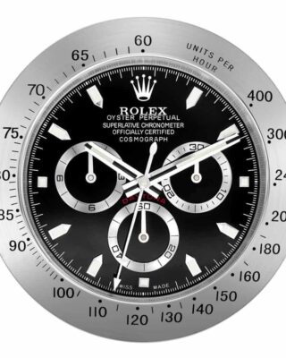 WALL CLOCK – DAYTONA CHRONOGRAPH BLACK Perspective View