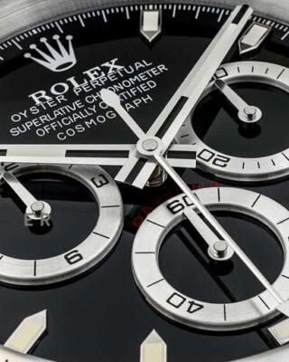WALL CLOCK – DAYTONA CHRONOGRAPH BLACK Angle Detail