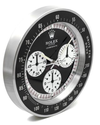 WALL CLOCK – DAYTONA PAUL NEWMAN BLACK