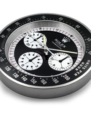 WALL CLOCK – DAYTONA PAUL NEWMAN BLACK Angle Detail