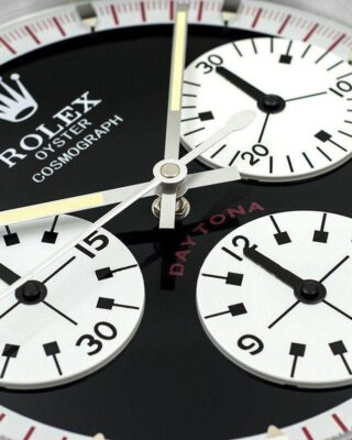 WALL CLOCK – DAYTONA PAUL NEWMAN BLACK Close-Up Focus