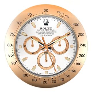 WALL CLOCK – DAYTONA ROSE GOLD Perspective View