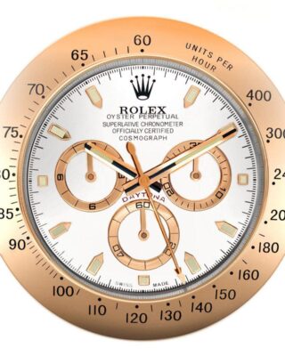WALL CLOCK – DAYTONA ROSE GOLD Perspective View