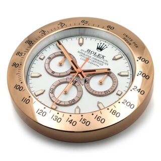 WALL CLOCK – DAYTONA ROSE GOLD Angle Detail