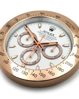 WALL CLOCK – DAYTONA ROSE GOLD Angle Detail