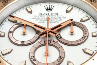 WALL CLOCK – DAYTONA ROSE GOLD Close-Up Focus