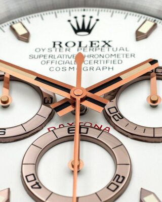 WALL CLOCK – DAYTONA ROSE GOLD Close-Up Focus