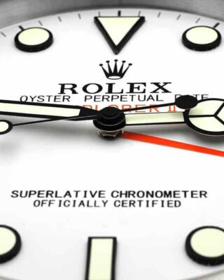 WALL CLOCK – EXPLORER 2 WHITE Angle Detail