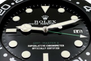 WALL CLOCK – GMT MASTER II BLACK Angle Detail